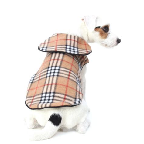 plaid dog coats burberry|Burberry coat with wool collar.